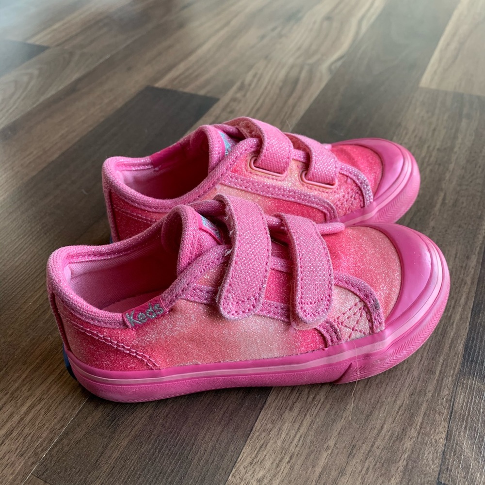 Keds EUC pink glittery 7M
